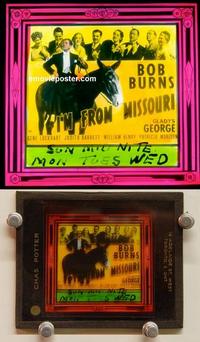 g088 I'M FROM MISSOURI movie glass lantern slide '39 Bob Burns