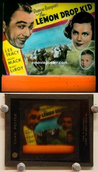 g185 LEMON DROP KID movie glass lantern slide '34 Damon Runyon,Tracy