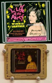 g196 LIFE OF THE PARTY movie glass lantern slide '30 Winnie Lightner