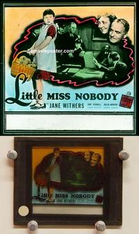 g213 LITTLE MISS NOBODY movie glass lantern slide '36 Jane Withers