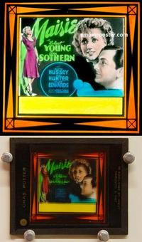 g265 MAISIE movie glass lantern slide '39 Ann Sothern, Robert Young