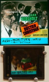 g299 MEET DOCTOR CHRISTIAN movie glass lantern slide '39 Jean Hersholt