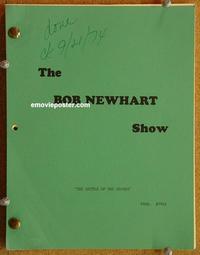 g008 BOB NEWHART SHOW original TV script 5-29-74 Pleshette