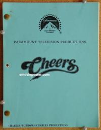 g011 CHEERS original TV script '83 Ted Danson, Kirstie Alley