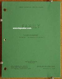 g015 FAMILY original TV script 2-23-76 TV series!