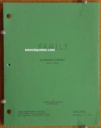 g014 FAMILY original TV script 2-17-76 TV series!