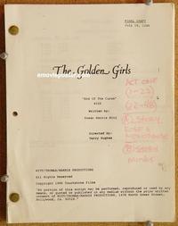 g017 GOLDEN GIRLS original TV script '86 Estelle Getty