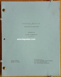 g019 HAWAII FIVE-O original TV script '75 Jack Lord, MacArthur