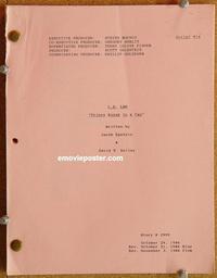 g020 LA LAW original TV script '86 Harry Hamlin, Susan Dey