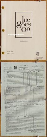 g021 LIFE GOES ON original TV script '91 family TV series!