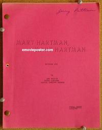 g022 MARY HARTMAN, MARY HARTMAN original TV script '76 Louise Lasser