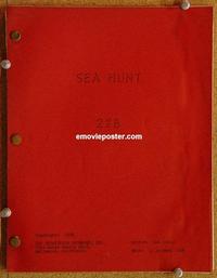 g036 SEA HUNT original TV script '58 Lloyd Bridges underwater!