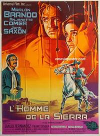 h263 APPALOOSA French one-panel movie poster '66 Marlon Brando, Comer