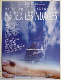 h268 BEYOND THE CLOUDS French one-panel movie poster '95 Wenders & Antonioni
