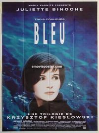 h371 THREE COLORS BLUE French one-panel movie poster '93 Kieslowski