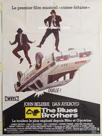 h271 BLUES BROTHERS French commercial poster '80 John Belushi, Aykroyd