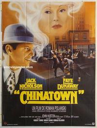 h276 CHINATOWN French one-panel movie poster R90s Jack Nicholson, Polanski