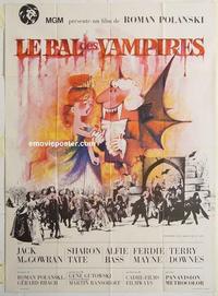 h290 FEARLESS VAMPIRE KILLERS French one-panel movie poster '67 Roman Polanski