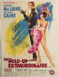 h296 GAMBIT French one-panel movie poster '67 MacLaine, Michael Caine