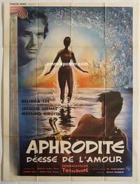 h297 GODDESS OF LOVE French one-panel movie poster '60 sexy Aphrodite!