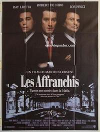 h301 GOODFELLAS French one-panel movie poster '90 Robert De Niro, Pesci