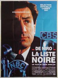h302 GUILTY BY SUSPICION French one-panel movie poster '91 Robert De Niro