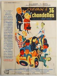 h313 IT HAPPENED ON THE 36 CANDLES style B French one-panel movie poster '57
