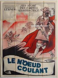 h315 KING'S MUSKETEERS French one-panel movie poster '57 Jeffrey Stone