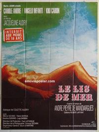 h318 LE LIS DE MER French one-panel movie poster '69 Audry, French sex!