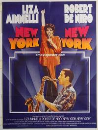 h332 NEW YORK NEW YORK French one-panel movie poster '77 Robert De Niro