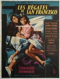 h348 REGATTAS OF SAN FRANCISCO French one-panel movie poster '60 Autant-Lara