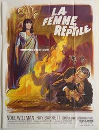 h349 REPTILE French one-panel movie poster '66 snake Hammer horror!