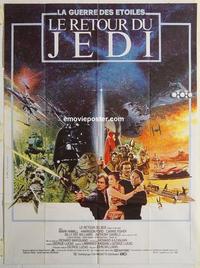 h350 RETURN OF THE JEDI French one-panel movie poster '83 George Lucas