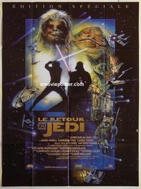 h351 RETURN OF THE JEDI French one-panel movie poster R97 George Lucas
