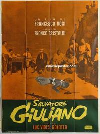 h356 SALVATORE GIULIANO French one-panel movie poster '62 Salvo Randone
