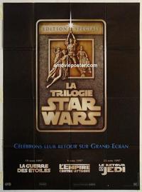 h366 STAR WARS TRILOGY French one-panel movie poster '97 George Lucas