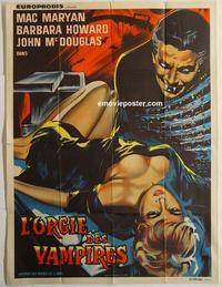 h387 VAMPIRE OF THE OPERA French one-panel movie poster '64 Marco Mariani