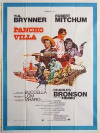 h388 VILLA RIDES French one-panel movie poster '68 Yul Brynner, Mitchum