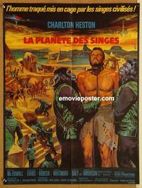 h242 PLANET OF THE APES French 23x30 movie poster '68 Charlton Heston