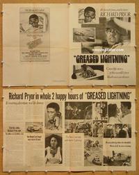 h064 GREASED LIGHTNING movie herald '77 car racing!