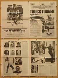 h080 TRUCK TURNER movie herald '74 AIP, Isaac Hayes, Kotto
