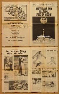 h083 WAY WAY OUT movie herald '66 Jerry Lewis, Connie Stevens
