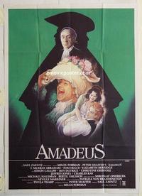 h026 AMADEUS Italian one-panel movie poster '84 Milos Foreman, Mozart bio!