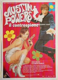 h027 AUSTIN POWERS: INT'L MAN OF MYSTERY Italian one-panel movie poster '97