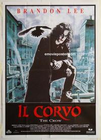 h033 CROW Italian one-panel movie poster '94 Brandon Lee, Ernie Hudson