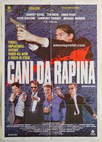 h042 RESERVOIR DOGS Italian one-panel movie poster '92 Tarantino, Keitel