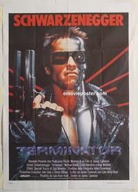 h044 TERMINATOR Italian one-panel movie poster '85 Arnold Schwarzenegger