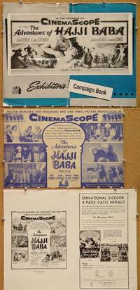 h399 ADVENTURES OF HAJJI BABA movie pressbook '54 John Derek