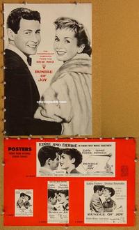 h423 BUNDLE OF JOY movie pressbook '56 Debbie Reynolds, Menjou