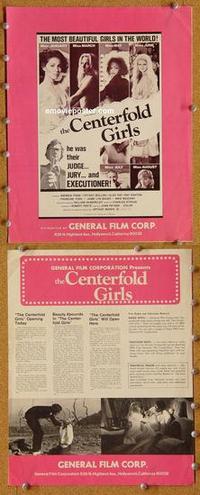 h425 CENTERFOLD GIRLS movie pressbook '74 girly magazine sex!